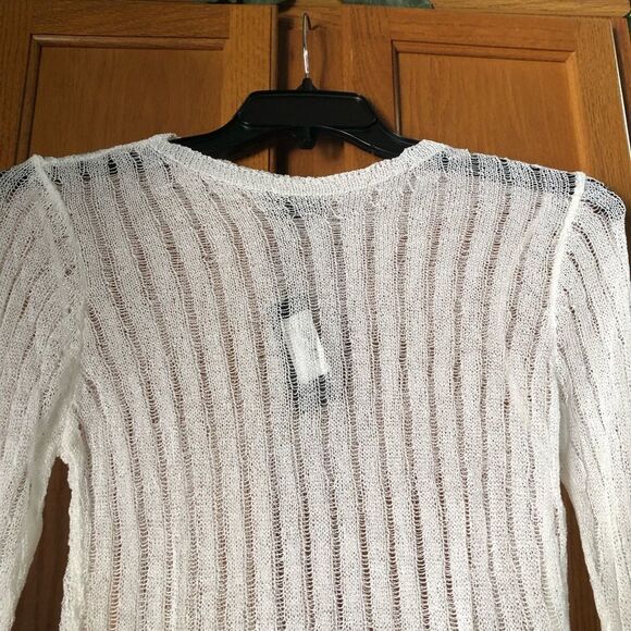 NWT PRETTYLITTLETHING Sheer Ribbed Knit Long Sleeve Top Plus Size XL - Picture 2 of 11